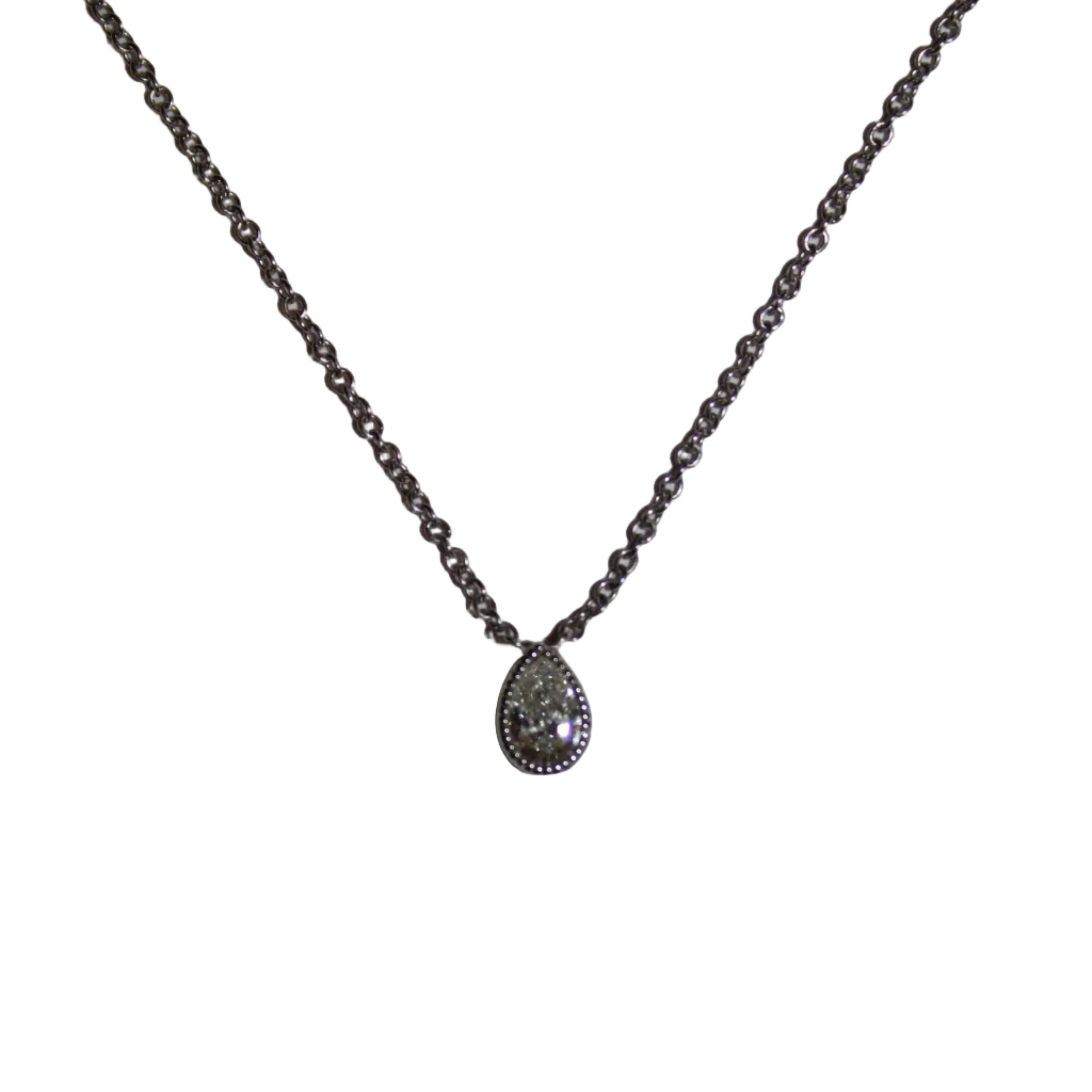Pear Diamond Necklace