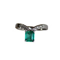 Emerald Drop Ring