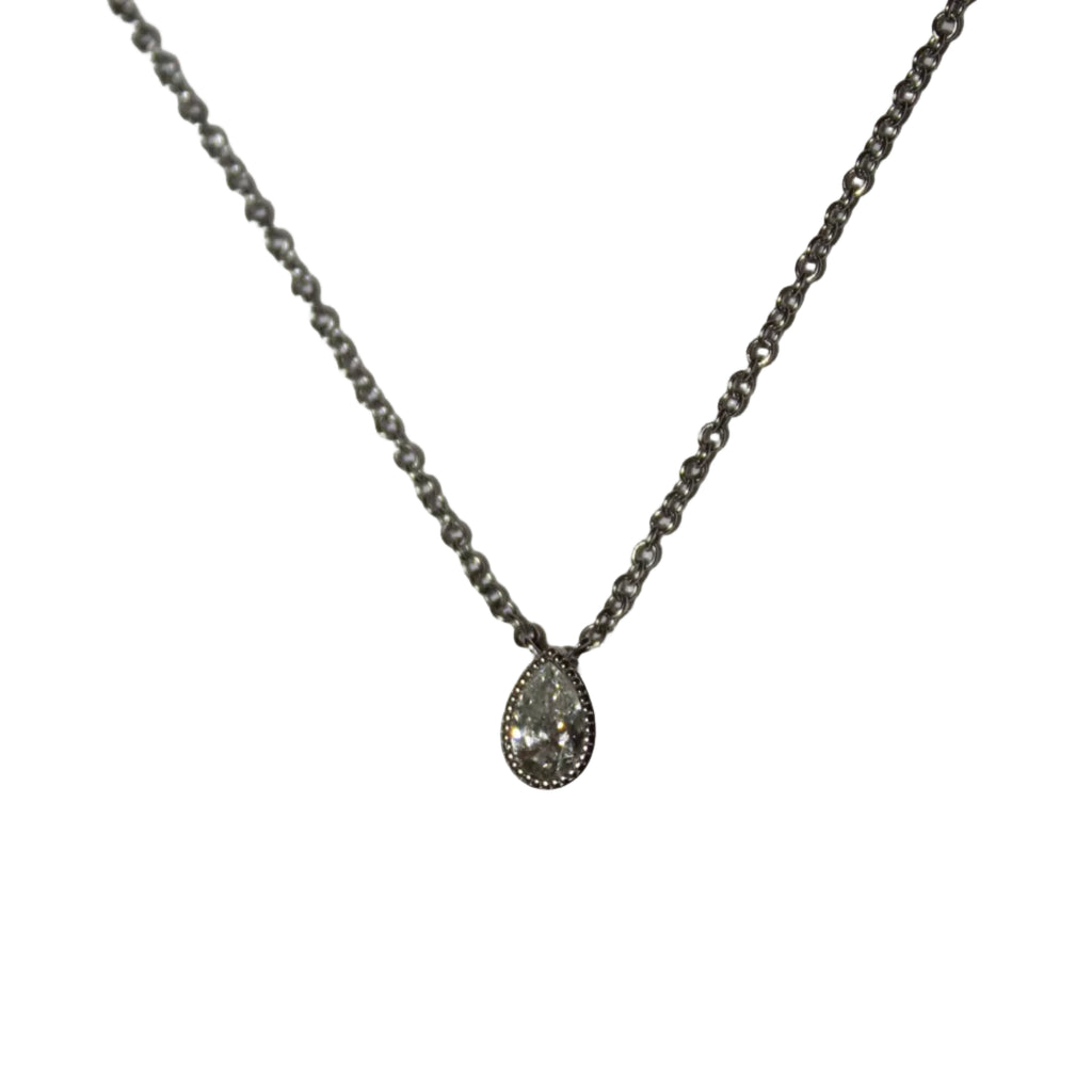 Pear Diamond Necklace