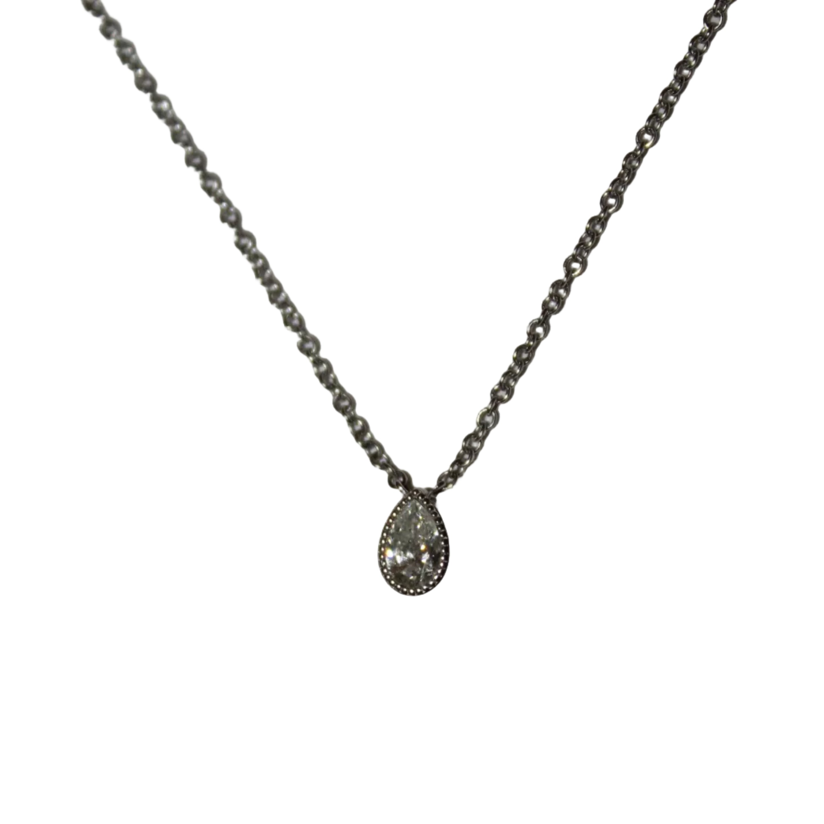 Pear Diamond Necklace